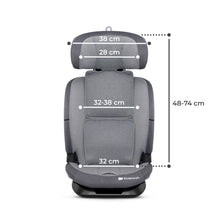 Încarcă imaginea în Galerie, Kinderkraft Scaun Auto I-Size 76-150cm Kinderkraft Oneto 3 Isofix Cool Grey