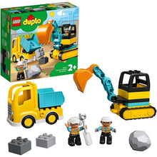 Încarcă imaginea în Galerie, Lego Duplo Camion si Excavator pe Senile