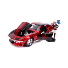 Încarcă imaginea în Galerie, Jada Toys Masinuta din Metal Harley Quinn 1969 Chevy Corvette