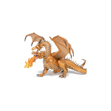 Încarcă imaginea în Galerie, Papo Personaje Fantastice Figurina Dragon cu Doua Capete Auriu