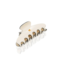 Încarcă imaginea în Galerie, Balmain Cellulose Acetate Pince a Cheveux Medium White/Black - Agrafa