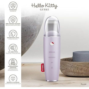 Geske Hello Kitty MicroCurrent Skin Scrubber and Blackhead Remover 9 in 1 - Spatula cu Ultrasunete