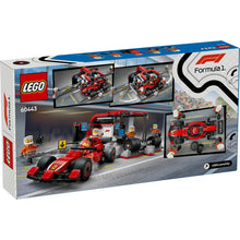 Încarcă imaginea în Galerie, Lego City Boxa si Mecanici F1 cu Masina Ferrari
