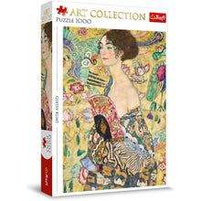 Încarcă imaginea în Galerie, Trfl Puzzle 1000p Art Collection Gustav Klimt Doamna Cu Evantaiul