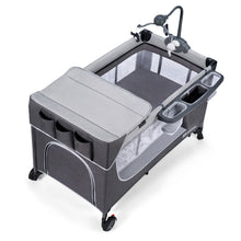 Încarcă imaginea în Galerie, Kinderkraft Patut de Calatorie Leody cu Accesorii Grey