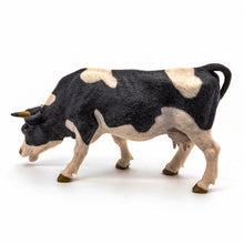 Încarcă imaginea în Galerie, Papo Prietenii de la Ferma Figurina Vaca Alb cu Negru