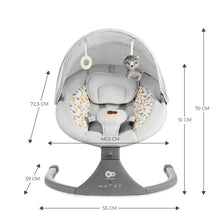 Încarcă imaginea în Galerie, Kinderkraft Leagan Electric Lumi 2 Light Grey