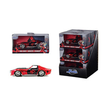 Încarcă imaginea în Galerie, Jada Toys Masina Metalica Harley Quinn 1969 Corvette Stingray