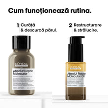 Încarcă imaginea în Galerie, L'Oreal Professionnel SE Absolut Repair Molecular - Set Travel Size DUO Sampon+Ulei Bifazic