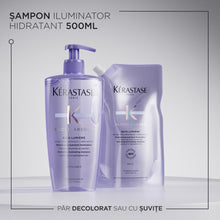 Încarcă imaginea în Galerie, Set Kerastase Blond Absolu Bain Lumiere - Sampon Reincarcabil 500ml si Rezerva 500ml