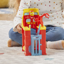 Încarcă imaginea în Galerie, Spider-Man Spidey si Prietenii Extraordinari Turnul lui Iron Man si Figurina Iron Man 10cm