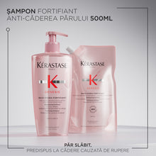 Încarcă imaginea în Galerie, Set Kerastase Genesis Bain Hydra-Fortifiant - Sampon Reincarcabil 500ml si Rezerva 500ml