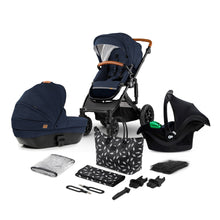 Încarcă imaginea în Galerie, Kinderkraft Carucior 3 in 1 Prime 2 3In1 Mink Pro Navy