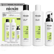 Încarcă imaginea în Galerie, Nioxin System 2 Kit 150+150+40ml - Set Impotriva Caderii Parului