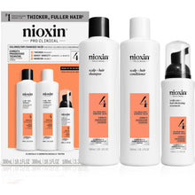 Încarcă imaginea în Galerie, Nioxin System 4 Kit XL 300ml 300ml+100ml - Set Impotriva Caderii Parului