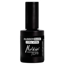 Încarcă imaginea în Galerie, Melkior Rubber Base Flexibil Milky White 15ml - Lac de Baza UV/LED cu Aderenta Mare
