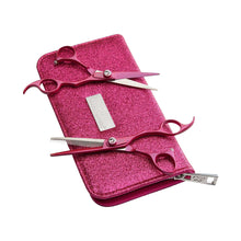 Încarcă imaginea în Galerie, Olivia Garden Silkcut ThinkPink - Set Foarfece Tuns si Filat 5.75/6.35 Otel Profesional Roz - Beauty Lounge