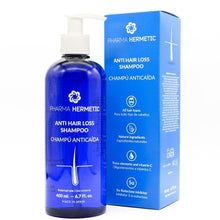 Încarcă imaginea în Galerie, Pharma Hermetic Anti Hair Loss Blue Shampoo - Sampon Impotriva Caderii Parului 400ml - Beauty Lounge