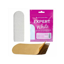 Încarcă imaginea în Galerie, Staleks Set Rezerve Albe - Pila pentru Baza Metalica Pedichiura cu Granulatie 180