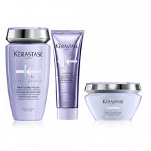 Încarcă imaginea în Galerie, Set Kerastase Blond Absolu Trio – Sampon UV 250ml + Cicaflash 250ml + Masca Cicaextreme 200ml - Beauty Lounge