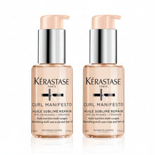 Încarcă imaginea în Galerie, Set Kerastase Curl Manifesto 2 x Huile Sublime Repair 50ml - Beauty Lounge