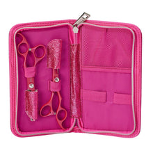 Încarcă imaginea în Galerie, Olivia Garden Silkcut ThinkPink - Set Foarfece Tuns si Filat 5.75/6.35 Otel Profesional Roz - Beauty Lounge
