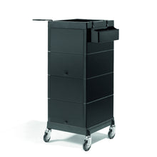Încarcă imaginea în Galerie, Sibel Service Trolley Discrete Black - Ucenic Profesional Pentru Saloane
