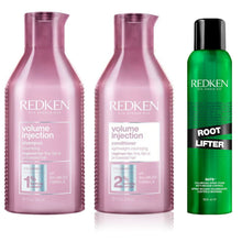 Încarcă imaginea în Galerie, Set Redken Volume Injection - Sampon 300ml + Balsam 300ml + Spuma Volum 300ml - Beauty Lounge