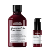 Încarcă imaginea în Galerie, Set L’Oreal Vitamino Color Spectrum - Sampon 300ml + Ser 30ml pentru Par Stralucitor