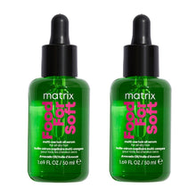 Încarcă imaginea în Galerie, Set Matrix Duo Food For Soft - Ulei 50ml Pentru par Uscat cu Avocado si Acid Hialuronic