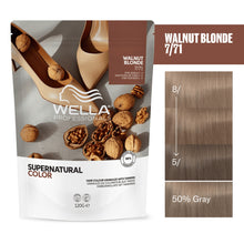 Încarcă imaginea în Galerie, Wella Professionals Supernatural Color 7/71 Walnut Blonde 120g - Vopsea Semipermanenta Vegana - Beauty Lounge