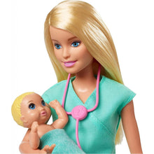 Încarcă imaginea în Galerie, Barbie Cariere Set cu Papusa Doctor Pediatru