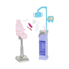 Încarcă imaginea în Galerie, Barbie Cariere Set Mobilier cu Papusa Doctor Stomatolog Blonda