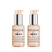 Încarcă imaginea în Galerie, Set Kerastase Curl Manifesto 2 x Huile Sublime Repair 50ml