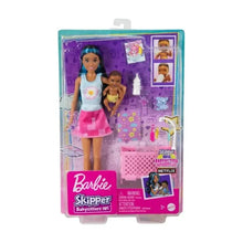 Încarcă imaginea în Galerie, Barbie Papusa Mamica Bruneta cu Bebelus