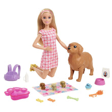 Încarcă imaginea în Galerie, Barbie Set Papusa si Catelusii
