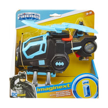 Încarcă imaginea în Galerie, Fisher Price Imaginext DC Super Friends Vehicul Elicopter cu Figurina Batman cu Costum Negru