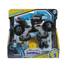 Încarcă imaginea în Galerie, Fisher Price Imaginext DC Super Friends Vehicul Motocicleta cu Figurina Batman cu Costum Gri