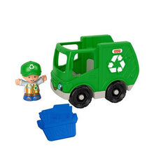 Încarcă imaginea în Galerie, Fisher Price Little People Vehicul Camion Reciclare 10cm