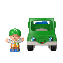 Încarcă imaginea în Galerie, Fisher Price Little People Vehicul Camion Reciclare 10cm