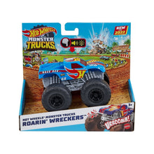Încarcă imaginea în Galerie, Hot Wheels Monster Truck Roarin Wreckers Race Ace cu Functii si Sunete