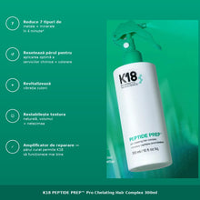 Încarcă imaginea în Galerie, K18 Peptide PREP Pro Chelating Hair Complex 300ml – Tratament Demineralizant Professional