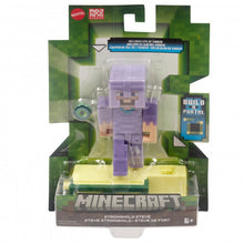 Încarcă imaginea în Galerie, Minecraft Craft A Block Figurina Stronghold Steve 8Cm