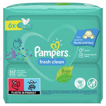 Încarcă imaginea în Galerie, Pampers Fresh Clean 6x52buc - Servetele Umede 312buc