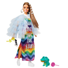Încarcă imaginea în Galerie, Barbie Papusa Extra Style Rochie curcubeu