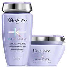 Încarcă imaginea în Galerie, Set Kerastase Blond Absolu - Sampon Bain Ultra-Violet 250ml si Masca 200ml