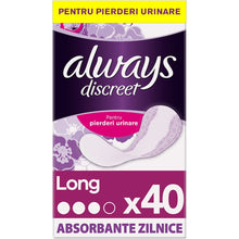 Încarcă imaginea în Galerie, Always Discreet Long - Absorbante Zilnice 40 buc