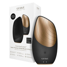 Încarcă imaginea în Galerie, Geske Sonic Thermo Facial Brush 6 in 1 - Perie Faciala Termica Gri/Auriu