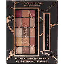 Încarcă imaginea în Galerie, Makeup Revolution Reloaded Ambient Palette & Flutter Lash Mascara - Set Paleta Fard si Rimel