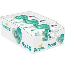 Încarcă imaginea în Galerie, Pampers Aqua Pure 9x48buc - Servetele Umede 432buc